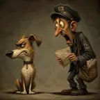 the-dog-appalled-by-the-mailman-looks-away-in-disgust